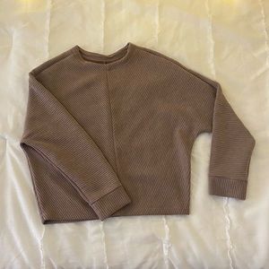 Mauve Textured Sweater - XS